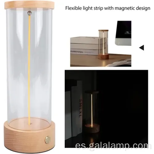 Luz nocturna recargable con iluminación ambiental magnética